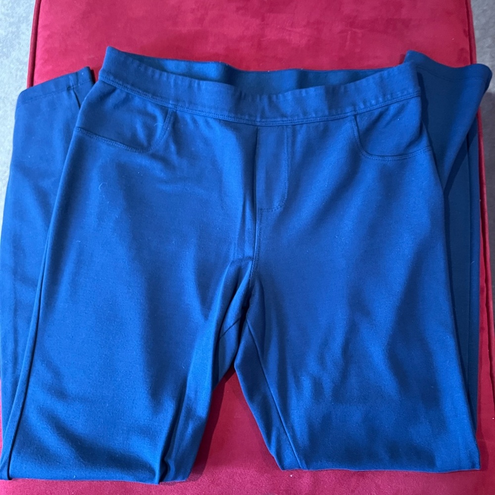 Blue knit pants